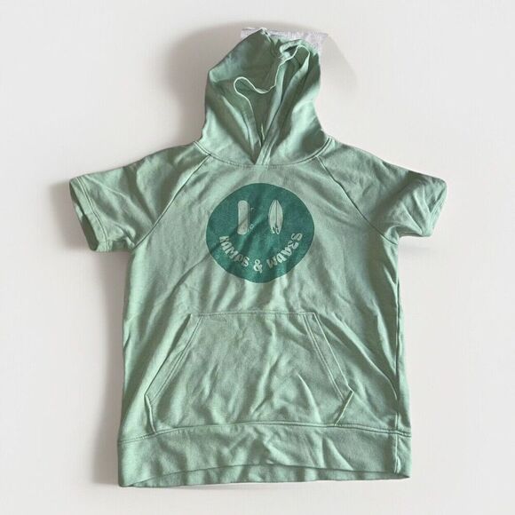 Lot of Old Navy Boys Fleece Short Sleeve Hooded Top Large 10/12 Beach Active - Picture 2 of 9